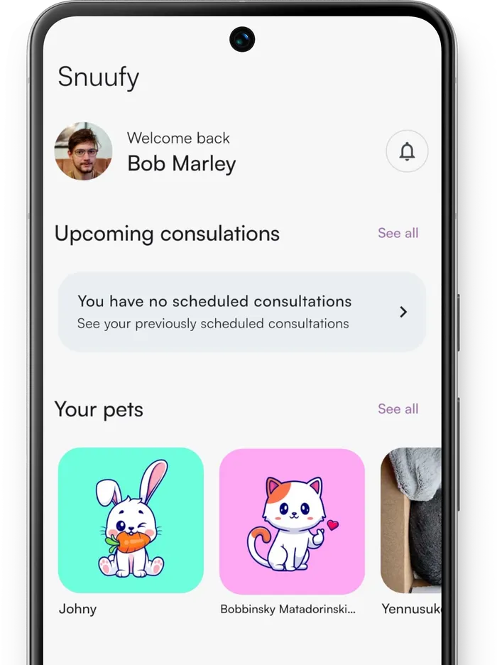 Snuufy mobile app